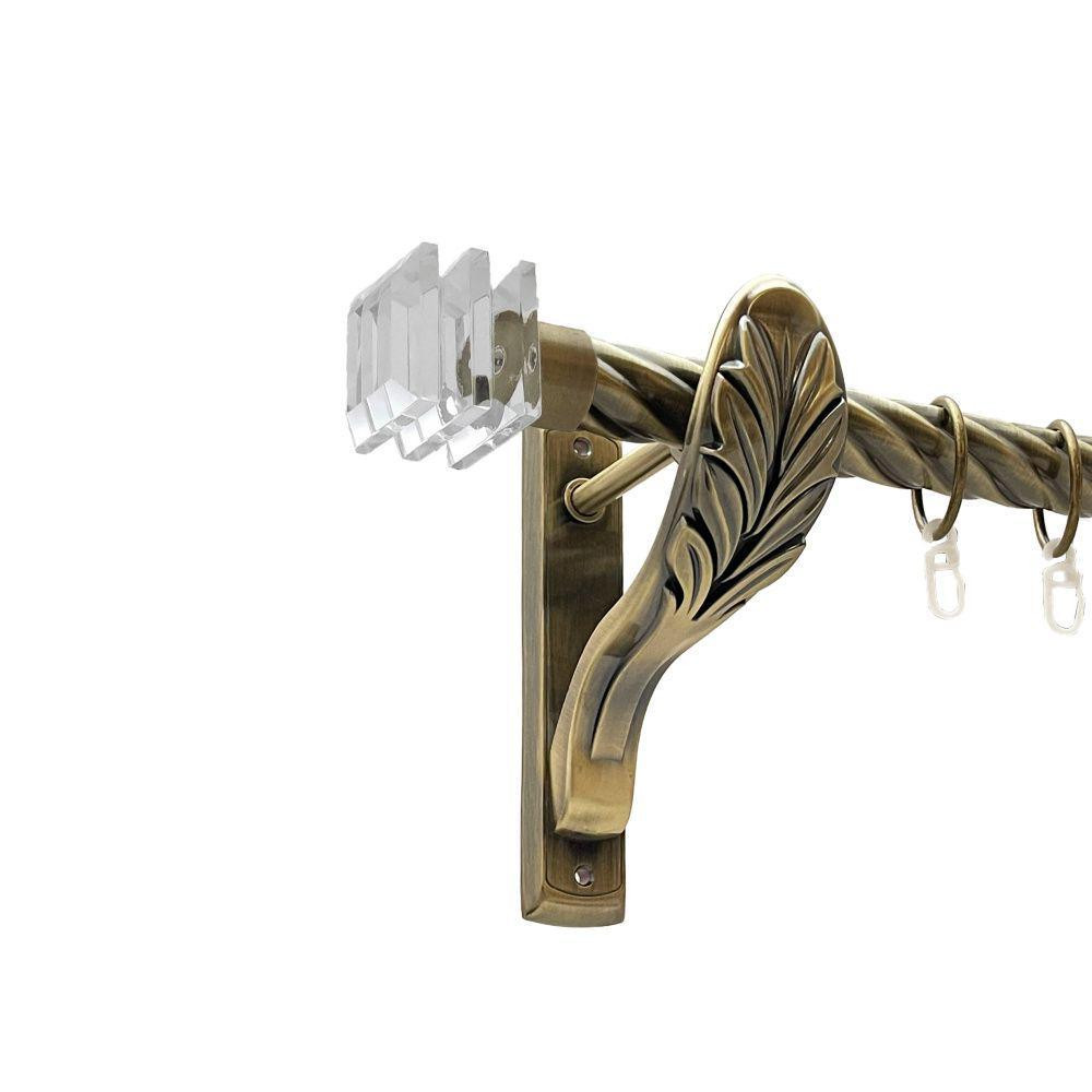 Карниз Orvit Міліора металевий однорядний ретро скручена труба кільце металеве Антик 25 мм 200 см Львов - изображение 1