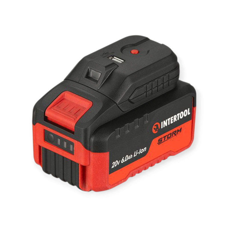 Ліхтар діодний 1 LED, під АКБ 20В 2/4Ач, USB 2A, без АКБ WT-0340/0341 Storm Мукачево - фото 3