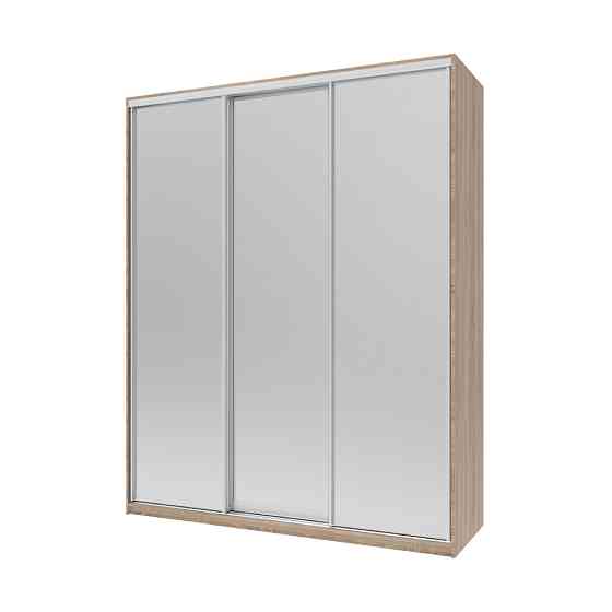 Шкаф-купе трехдверный Doros Сити Лайт 180х60х225 см Дуб сонома/3 Зеркала (DRS-011094) Львов