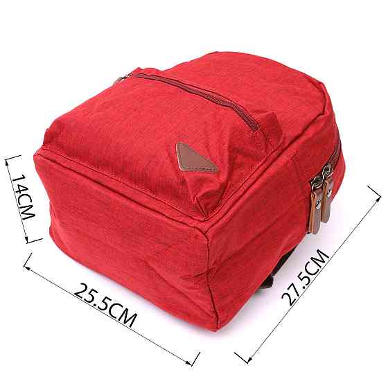 Стильний жіночий рюкзак з текстилю Vintage 22245 Бордовий Київ