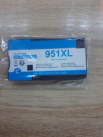 951XL 951 XL Сменный чернильный CYAN (голубой) картридж для HP Officejet Pro 8100 8600 8610 8620 251 Днепр - изображение 1