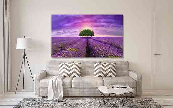 Картина холст в гостиную / спальню  Лаванда   MLP_187 80x120 см Киев