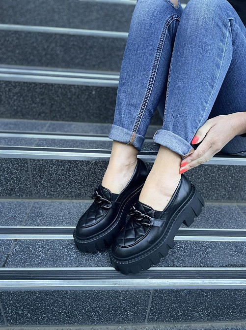 Olli Туфлі жіночі OLLI T-4-21163 чорні (весна-осінь, шкіра натуральна) (4773) Коломия - фото 7