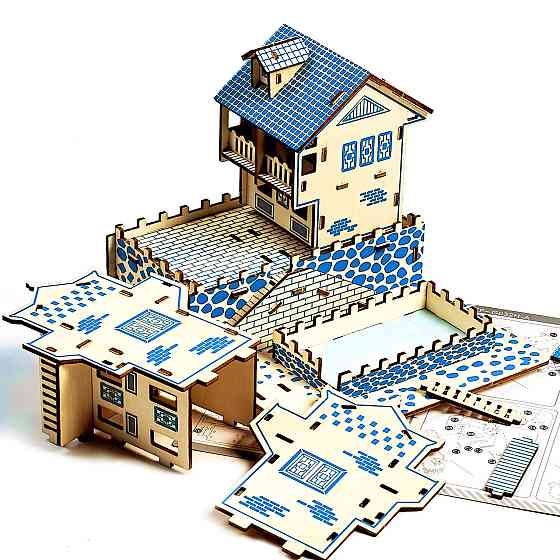 Дерев'яні 3D пазли . Тривимірний конструктор-головоломка 18.2 см * 22 см * 17.9 см Кам'янець-Подільський