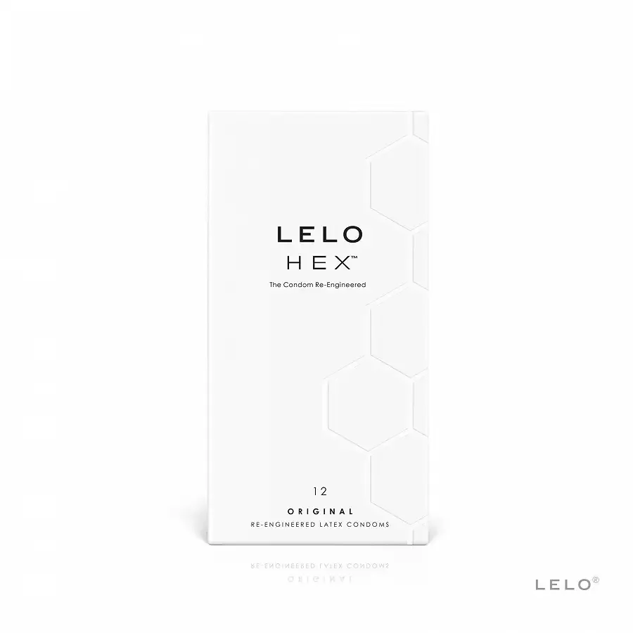 Презервативи LELO HEX Condoms Original 12 Pack, тонкі та суперміцні Львів - фото 1