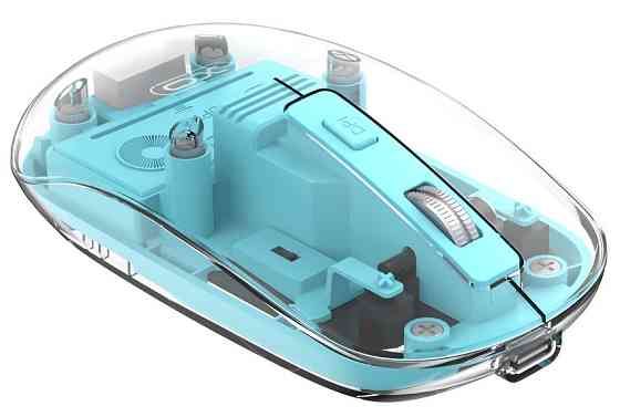 Миша XO M12 Bluetooth wireless transparent Blue (7106509) Київ