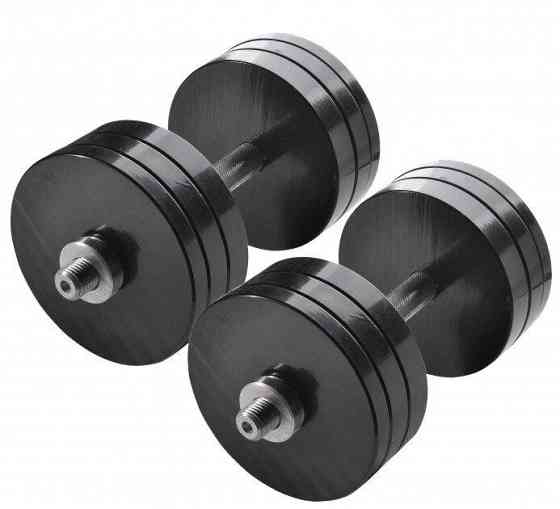 Гантелі набірні 2 по 22 кг Гантелі, гирі, штанги та диски металеві з порошковим фарбуванням Київ