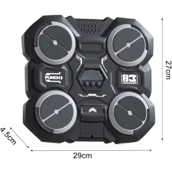Настенный боксерский тренажер / музыкальная машина-тренажер с подсветкой (4 цели) + перчатки Коломия