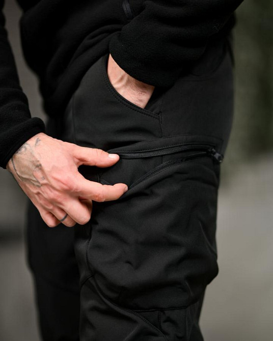 Зимовий тактичний костюм 5в1 чорний ПП8202 Одеса - фото 9