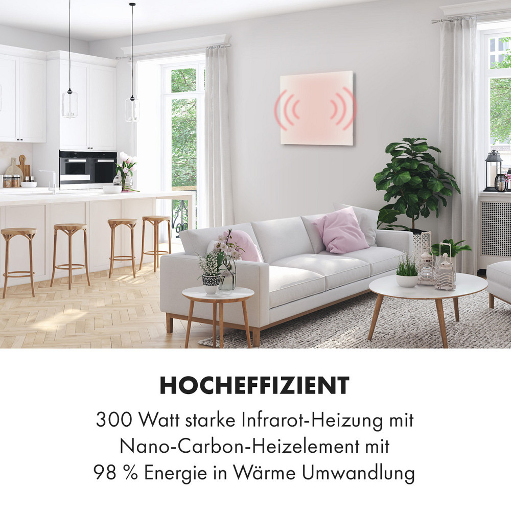 Инфракрасный обогреватель Wonderwall Air Infinite 300 60x50 см 300 Вт настенный пульт дистанционного Ровно - изображение 2