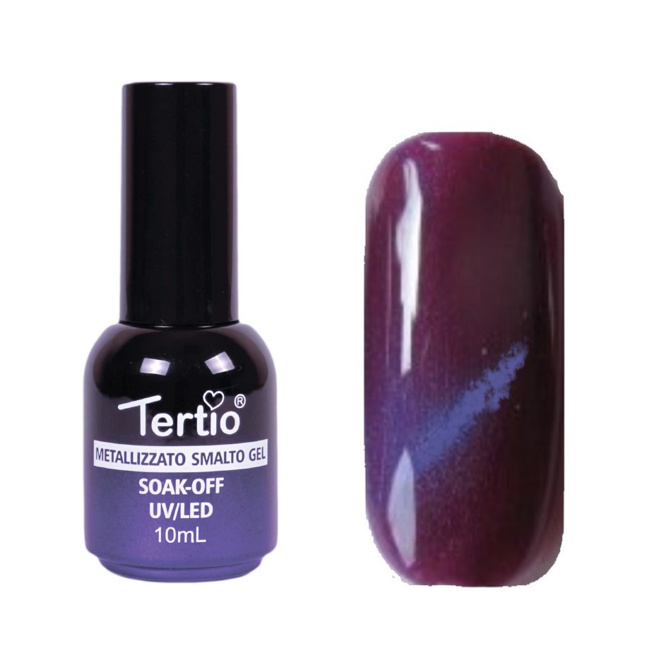 ГЕЛЬ-ЛАК №008 (СИРЕНЕВЫЙ МАГНИТНЫЙ) КОШАЧИЙ ГЛАЗ 10 МЛ TERTIO Киев - изображение 1