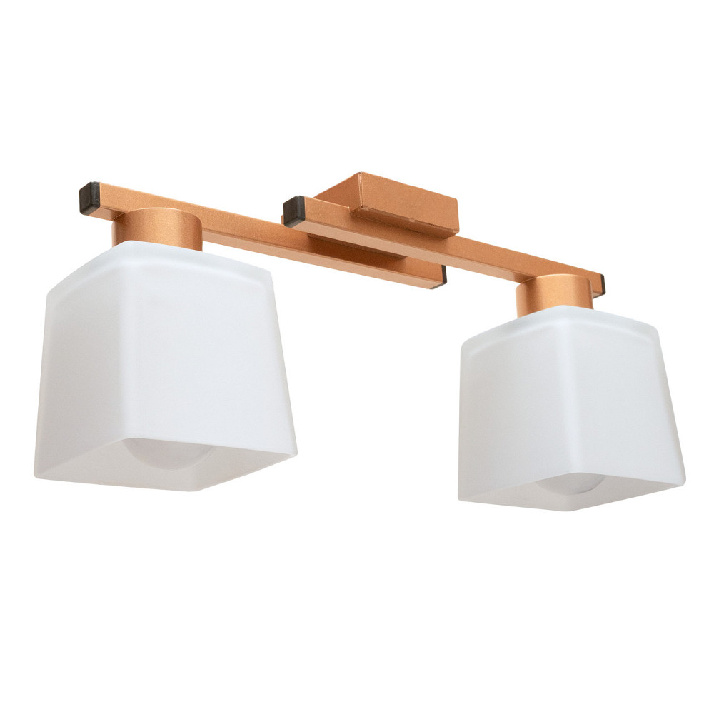 Люстра стельова на два плафони MSK Electric Dublin під лампи Е27 антична мідь NL 16610-2 CP Одеса - фото 1