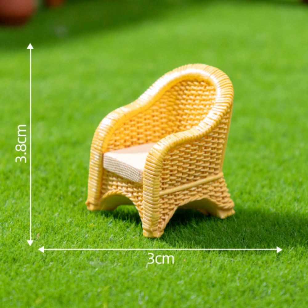 Набір мініатюрних садових меблів для мікро-ландшафту та флораріумів 9 предметів Одеса - фото 9