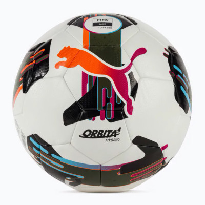 Мяч футбольный Puma Orbita 4 HYB (FIFA Basic) 084326-01 білий, чорний, болотний 5 (4067981499212) Винница - изображение 1