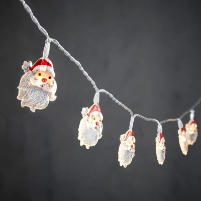Гирлянда Luca Lighting Санта, струна 1,2 м, 10 LED теплий білий, 2АА (8720362642305) Винница - изображение 1