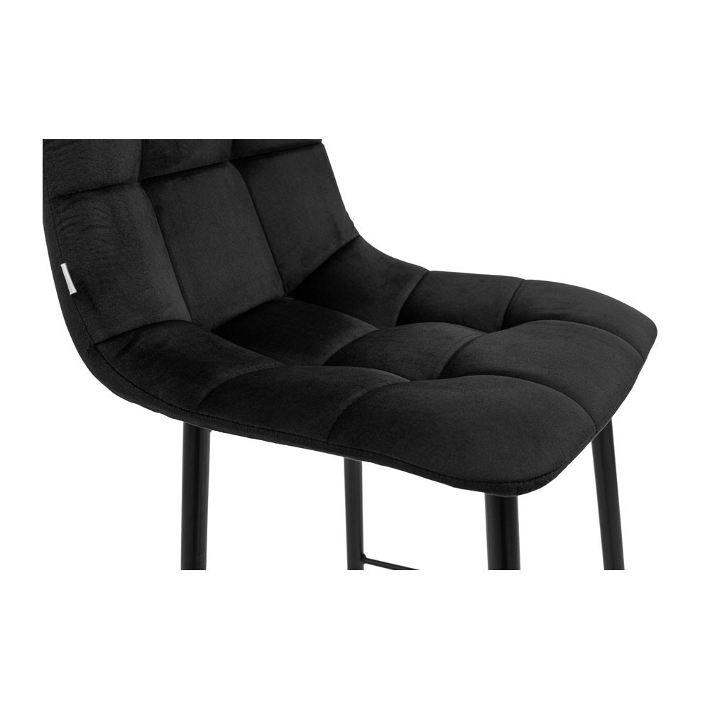 Стілець крісло м'який AlbaDesign U Malcolm 28 високі ніжки Чорний Київ - фото 8