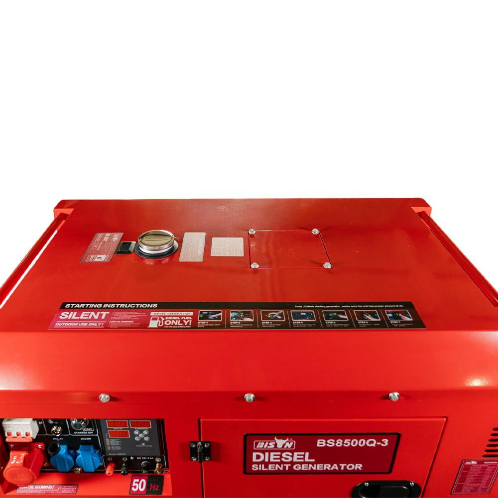 Генератор дизельний трифазний 6 кВт Bison BS8500Q-3 (41-00413) Киев - изображение 12