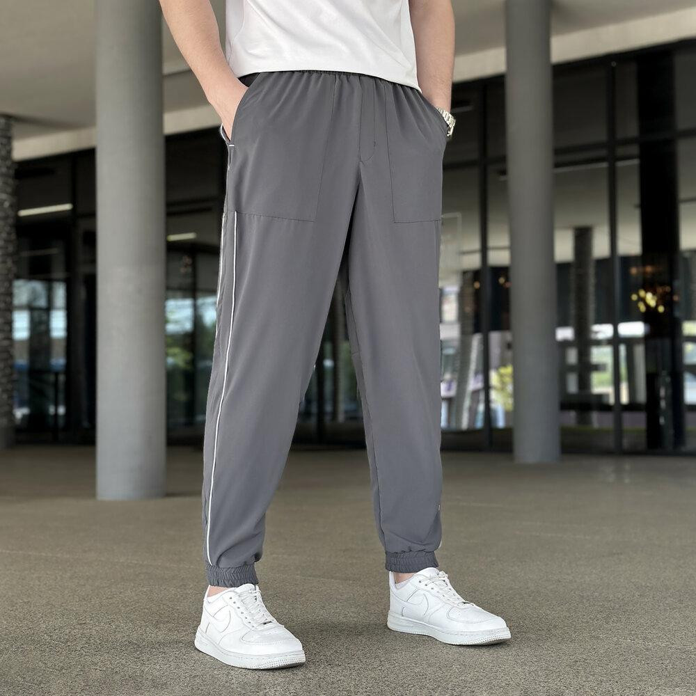 Мужские легкие джогеры из софта темно-серые Pobedov Weekend Киев - изображение 1