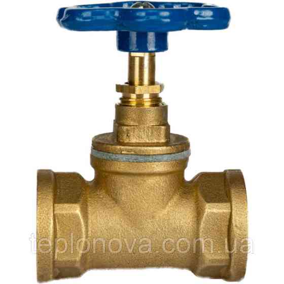 Кран ХВ вентильный прямой латунный 3/4″ВР х 3/4″ВР литейный Б1112А VA Черновцы