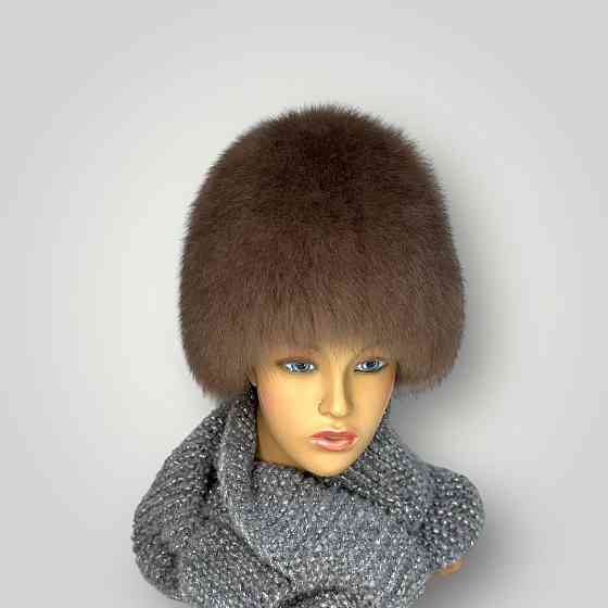 Шапка женская меховая Виктория Коричневый Харьков