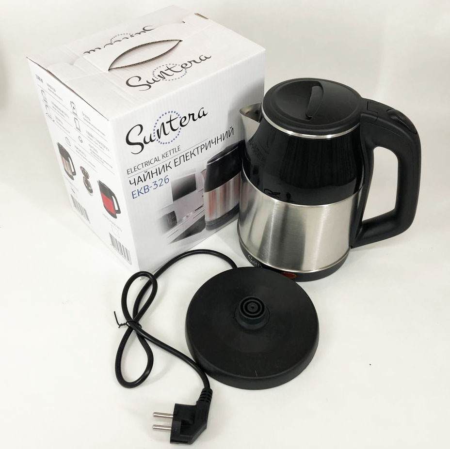 Електричний чайник для дому на кухню, Електрочайник з індикатором включення, Тихий електричний чайник HF-51 Львів - фото 1