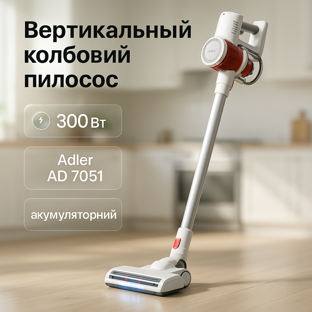Пылесос для уборки вертикального типа Adler Пылесос без мешка для сбора вертикальный WQ-13 Львов - изображение 4