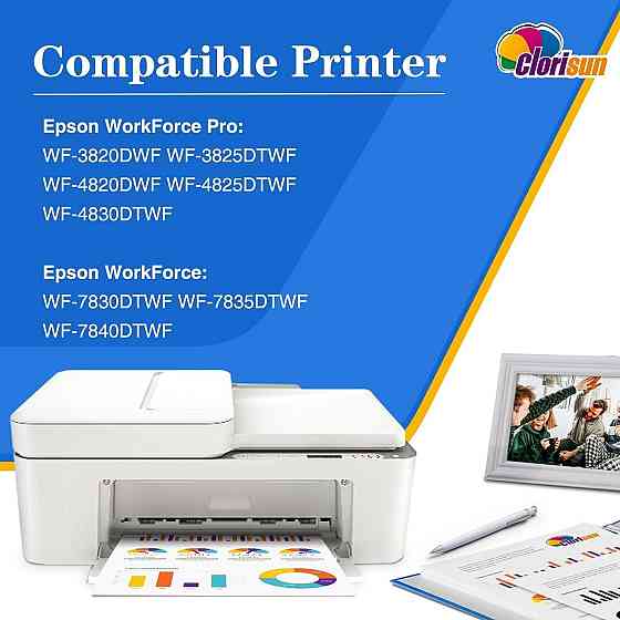 Картриджи совместимые с Epson Workforce Pro WF-3820 WF-4820 WF-7310 WF-7830DTWF 405XL комплект 4 шт черный Киев