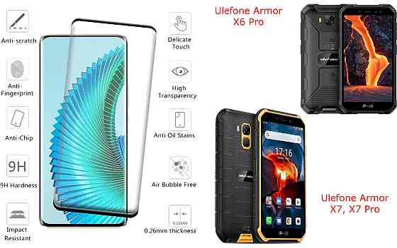 Захисне скло HyperGlass Pro для Ulefone Armor X6 Pro, X7, X7 Pro – максимальна чутливість та захист Київ
