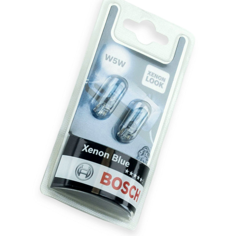 Автолампа 12V 5W W2.1х9.5d Xenon синяя (пара) БЦ Мукачево - изображение 1