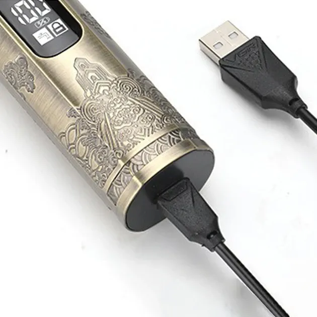 Аккумуляторная машинка для стрижки VGR V-110 pr со сменными насадками,щетка для очистки,зарядка USB Одесса - изображение 5