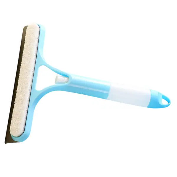 Швабра-щітка з пульверизатором і скребком для миття вікон, дзеркал та гладких поверхонь Блакитна HP-35015-26BL Київ - фото 1