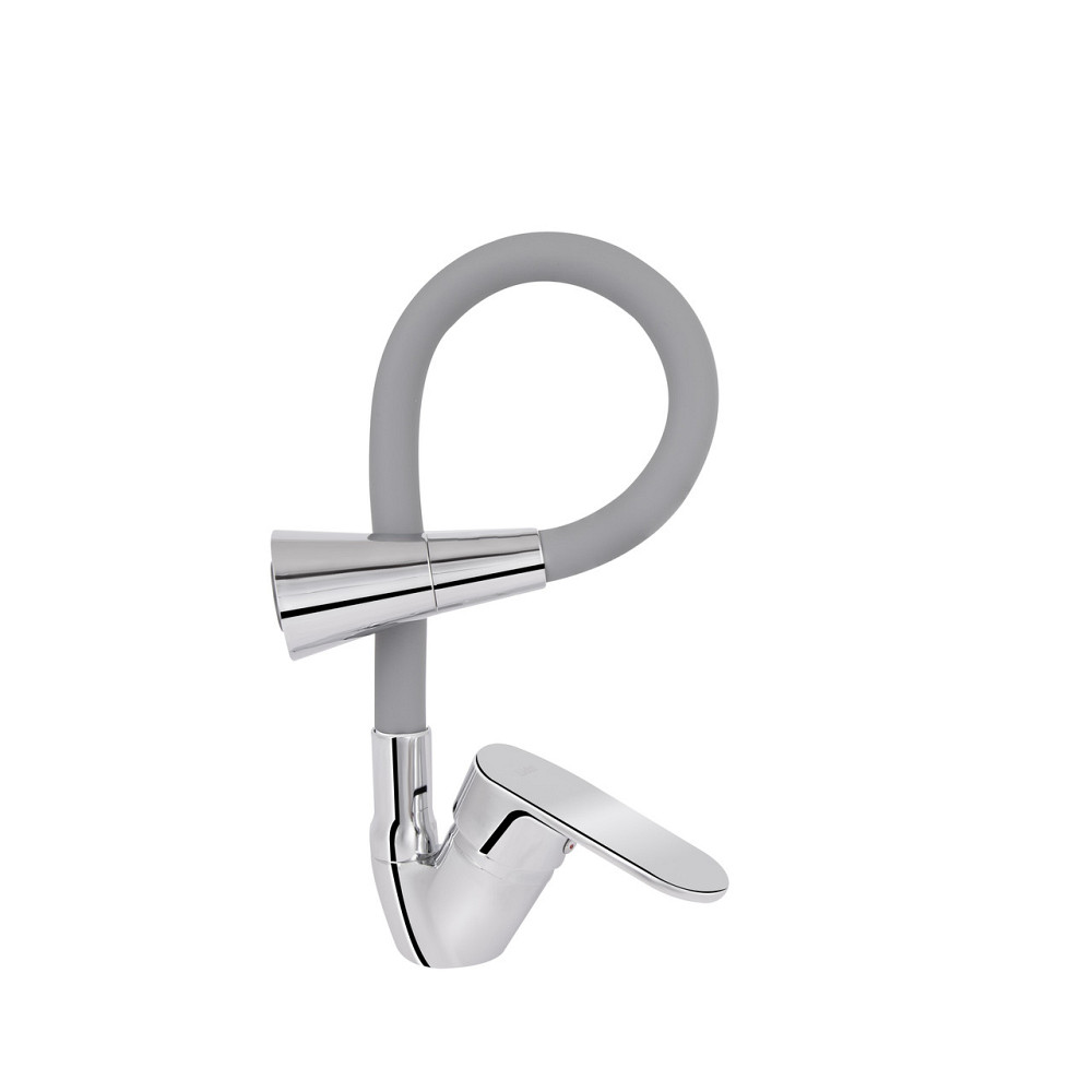 Змішувач для кухні Lidz Tani 008F3 з гнучким виливом (k40) LDTAN008F3GCR39507 Chrome/Grey Київ - фото 7