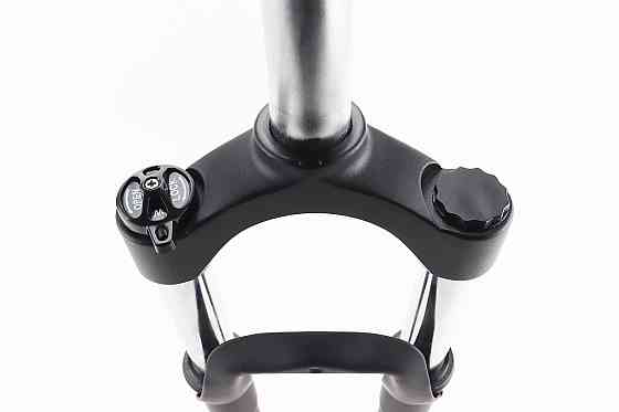 Вилка 26" амортизаційна, без різьби 1-1/8" (28,6мм), шток 255мм, з ходом 100мм, Disk-brake, пружинно-оливна, Lockout, чорна N780 Київ