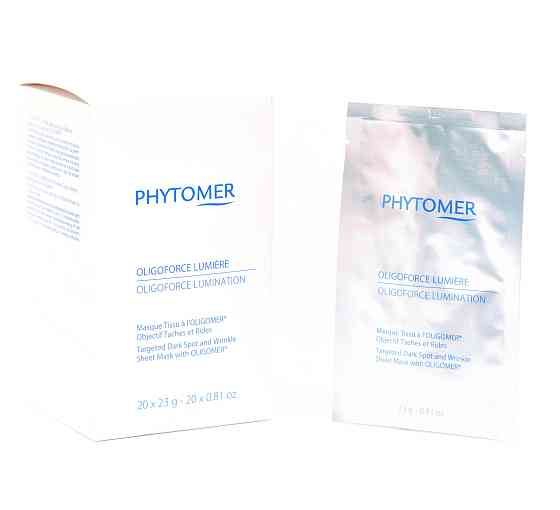 Восстанавливающая, осветляющая тканевая маска против морщин и темных пятен Oligoforce Phytomer 23 г Киев