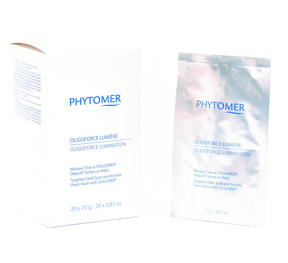 Восстанавливающая, осветляющая тканевая маска против морщин и темных пятен Oligoforce Phytomer 23 г Киев - изображение 3