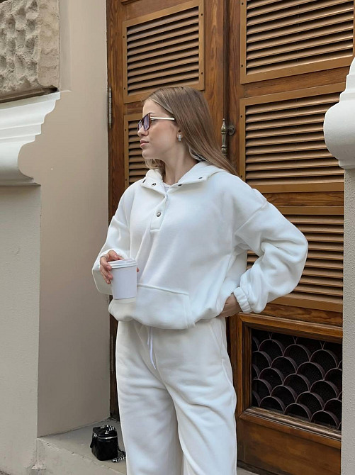 Женский теплый базовый костюм двойка из двухстороннего флиса Одесса - изображение 1