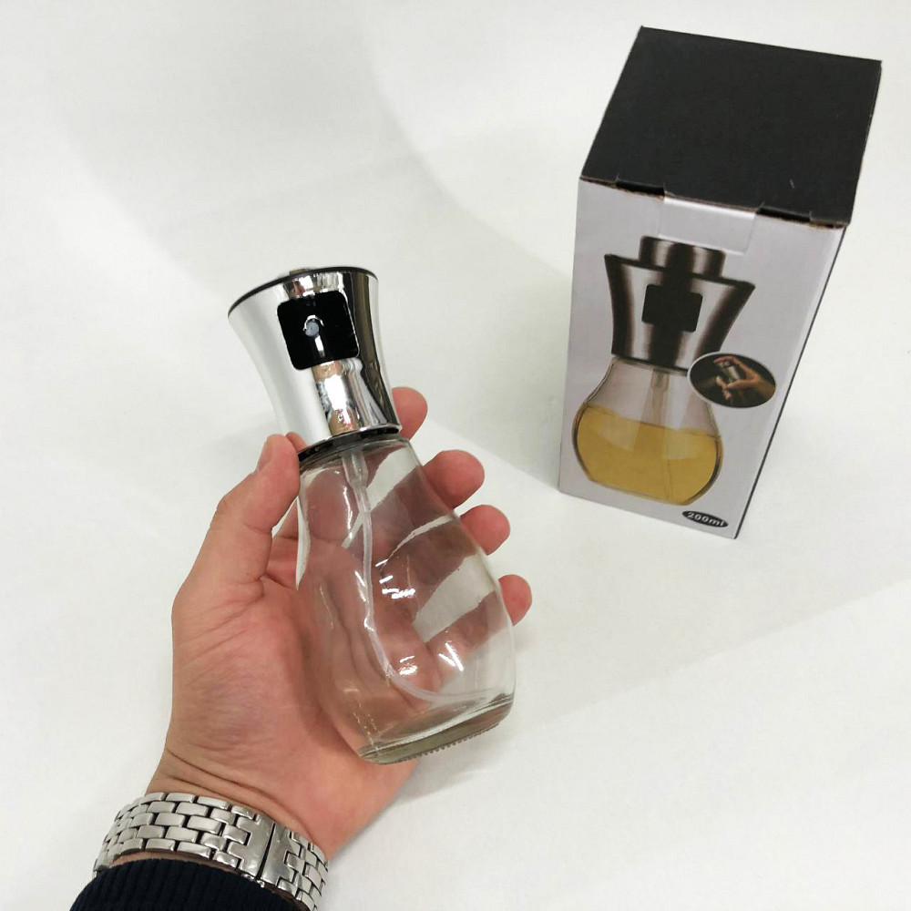 Розпилювач-дозатор для олії та оцту Benson Big 200 мл скляний флакон з дрібним розпилом Київ - фото 5