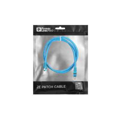 Патч-корд 1м S/FTP Cat 6 CU PVC 26AWG 7/0.16 blue 2E (2E-PC6SFTPCOP-100BL) Винница