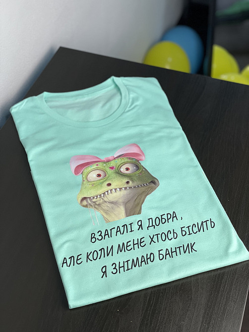 Футболка унісекс - "Взагалі я добра, але коли мене хтось бісить я знімаю бантик" Чернівці - фото 6