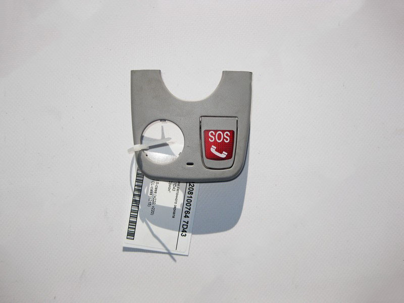 Mercedes-Benz  A2208100764 7D43 Накладка ніжки салонного дзеркала сіра S-Class W220 CL C215 Одеса - фото 1