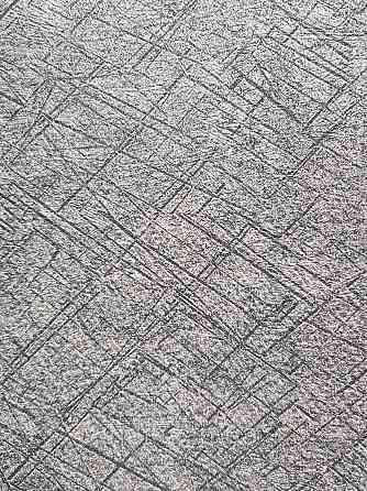 Шпалери вінілові на флізеліні гарячого тиснення DU&KA 1.06х10 вензель основа під штукатурку сірі коричневі Київ