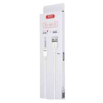 Дата кабель USB 2.0 AM to Lightning 2.0m 2.1A white XO (XO-NB-103-L-2-WH) Вінниця