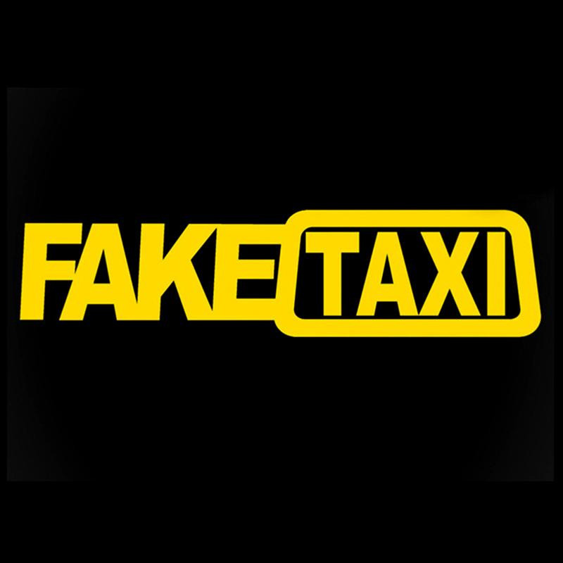 Наклейка FakeTaxi жёлтая светоотражающая на авто-м Киев - изображение 1