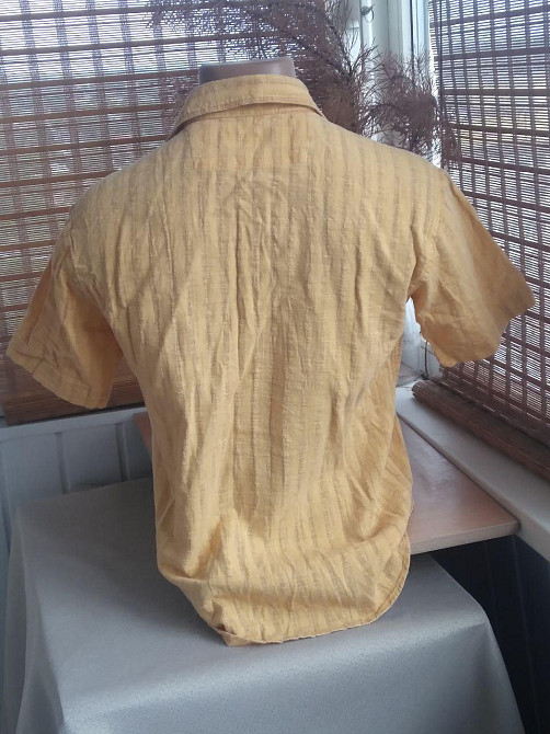 Чоловіча турецька сорочка шведка лляна. 46р Київ - фото 2