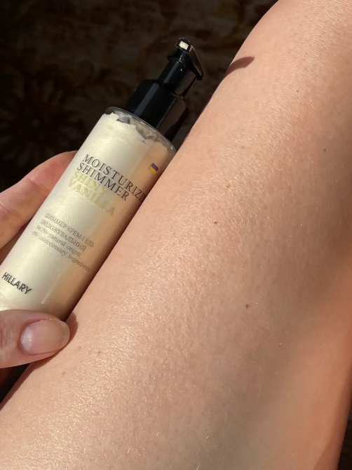 Шиммер крем-гель увлажняющий Shiny Vanilla Moisturizing Shimmer Hillary 100 мл Киев - изображение 8
