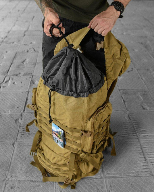 Рюкзак Over Earth 100л рамный cayot   ОР1238 Одеса - фото 7