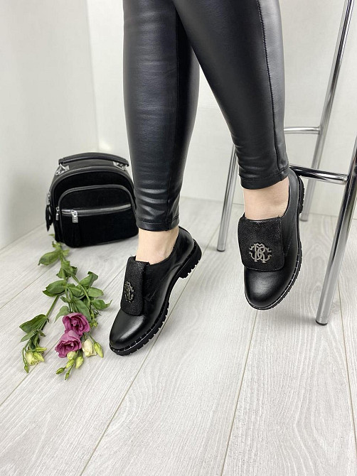 D and V Туфлі жіночі D and V 2031 чорні (весна-осінь, шкіра натуральна) (2244) Коломия - фото 8