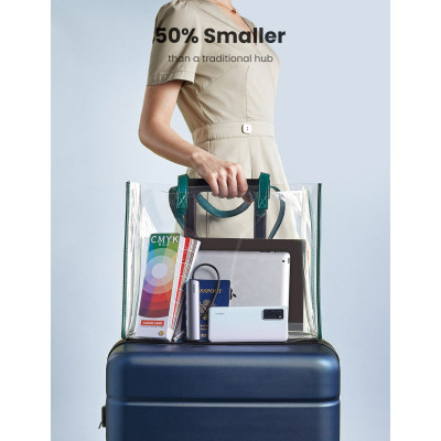 Концентратор Ugreen USB3.0 Type-C to HDMI 4K30Hz/USB 3.0x2/RJ45/PD CM418 (10919) Вінниця - фото 7