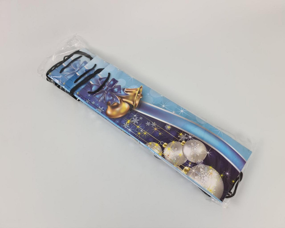 Пакет новогодний  бумажный под  бутылки-007 (12 шт) Харьков - изображение 4