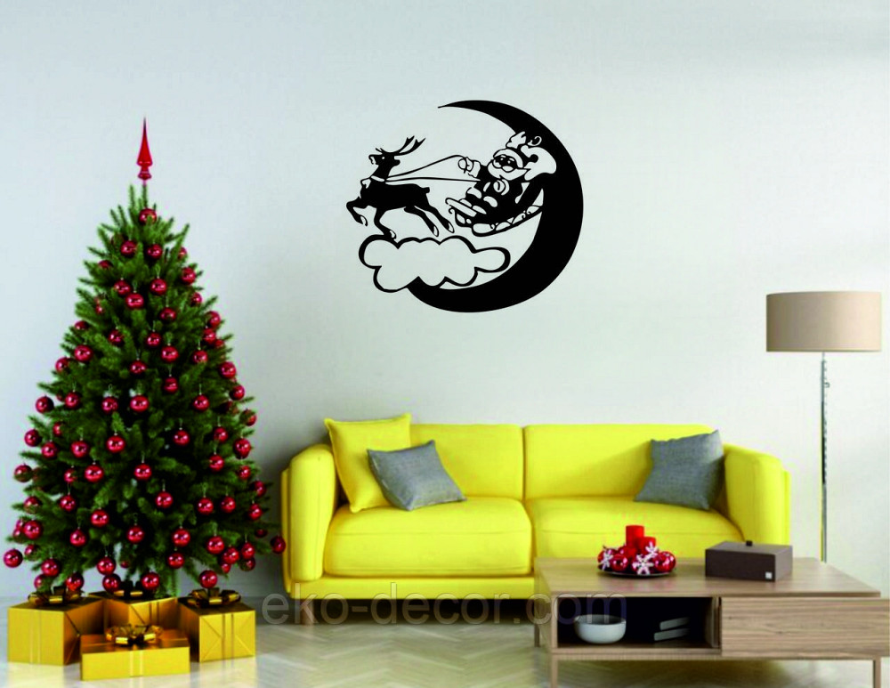 Декоративное настенное Панно «Новый год», Декор на стену 110*98 см, Чёрный Киев - изображение 5